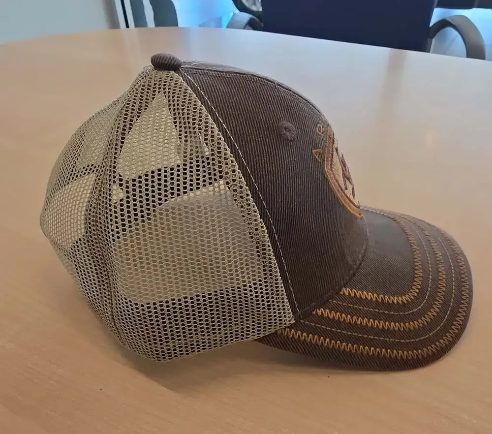 Ariat Oilskin Shield Logo Mesh Back Trucker Cap